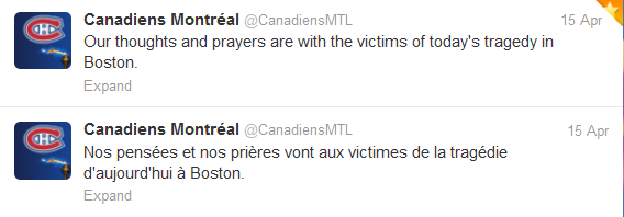 Canadiens Tweets